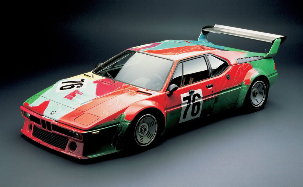 1979 BMW M1 Art Car by Andy Warhol. (source: BMW)