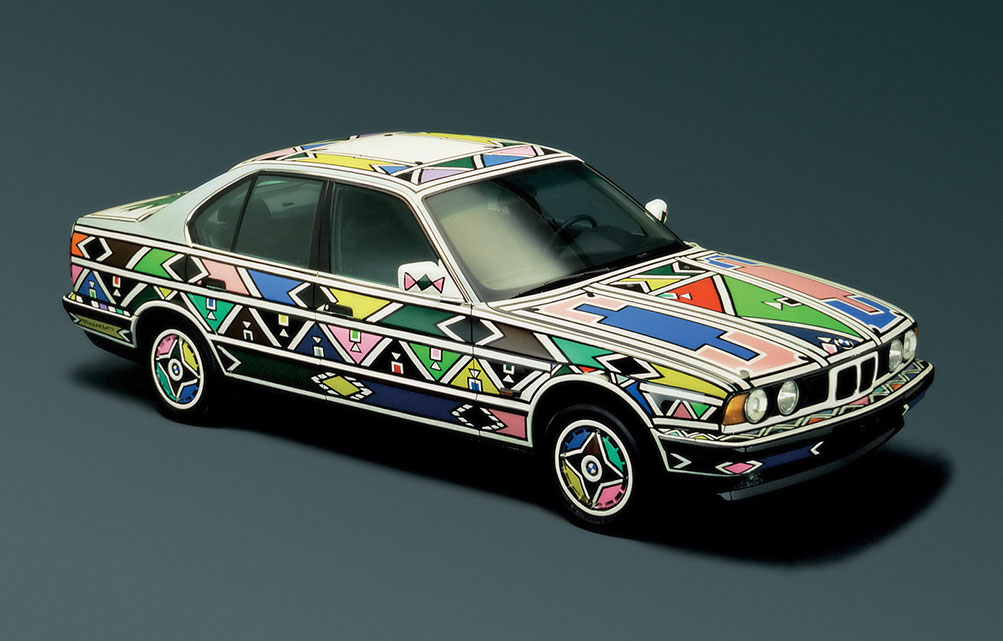 1991 BMW 525i Art Car by Esther Mahlangu. (source: BMW)