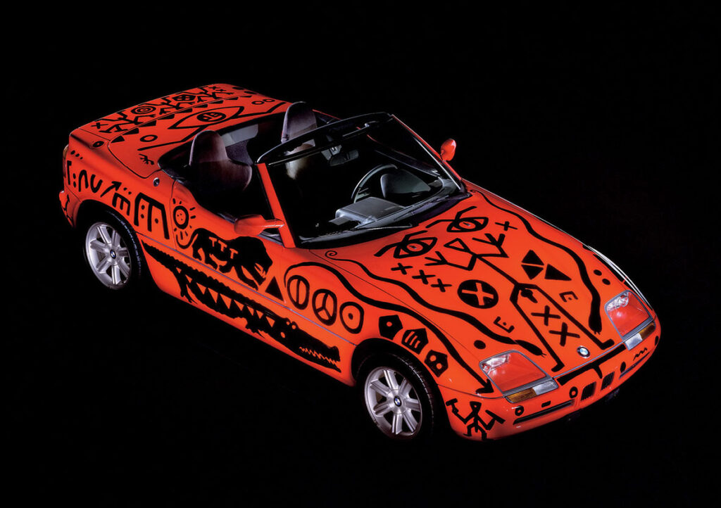 1991 BMW Z1 Art Car by A. R. Penck. (source: BMW)