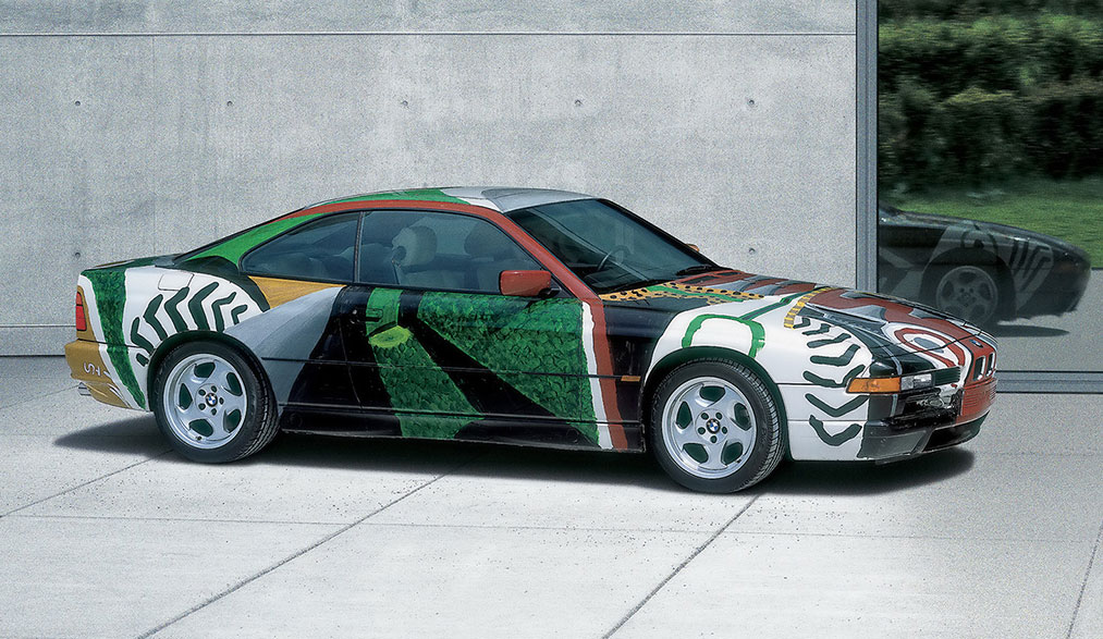 1995 BMW 850 CSi Art Car by David Hockney. (source: BMW)