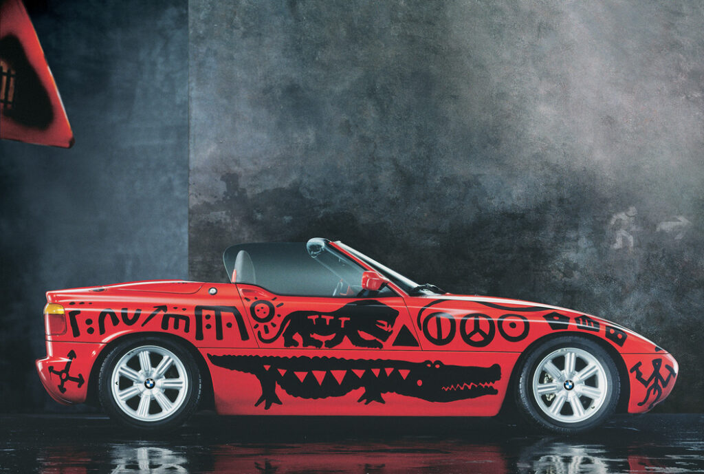 1991 BMW Z1 Art Car by A. R. Penck. (source: BMW)