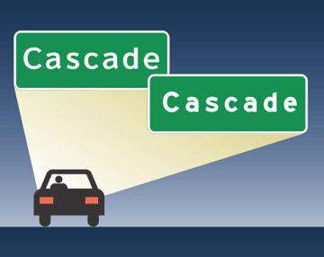 Cascade sign comparison.