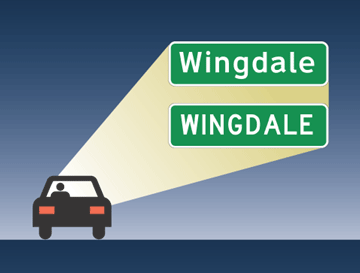 Wingdale sign comparison.