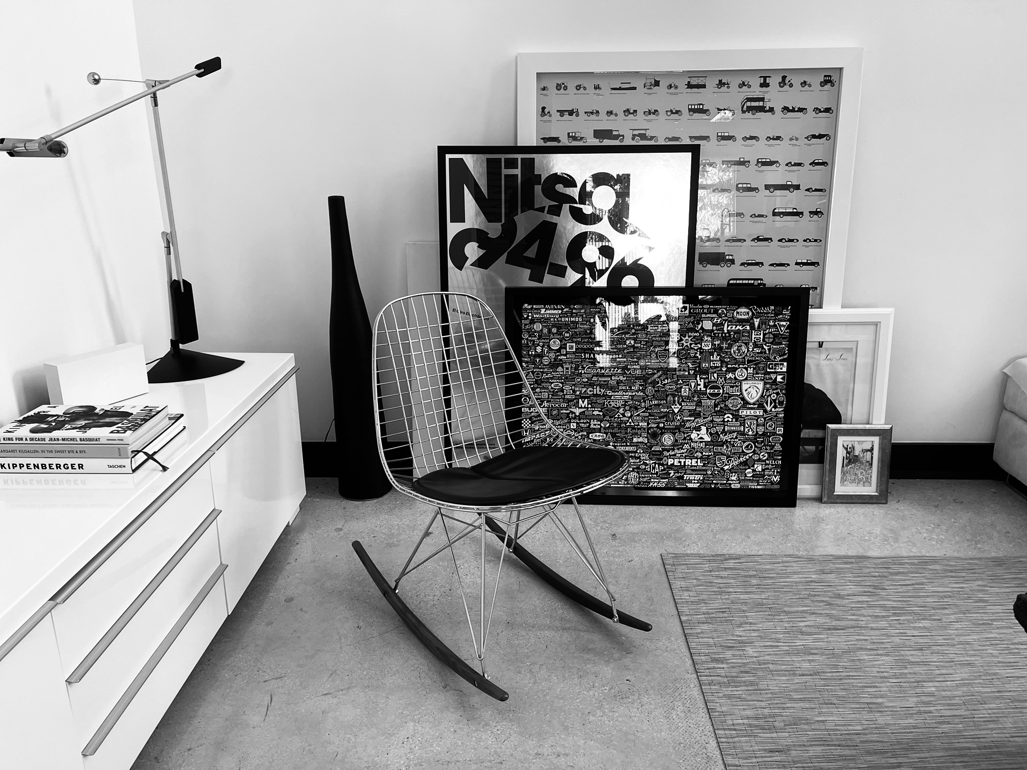 Framed 18x24 Cartype “CoolType” poster designed by Carlos Segura. (©Photo by Segura)
