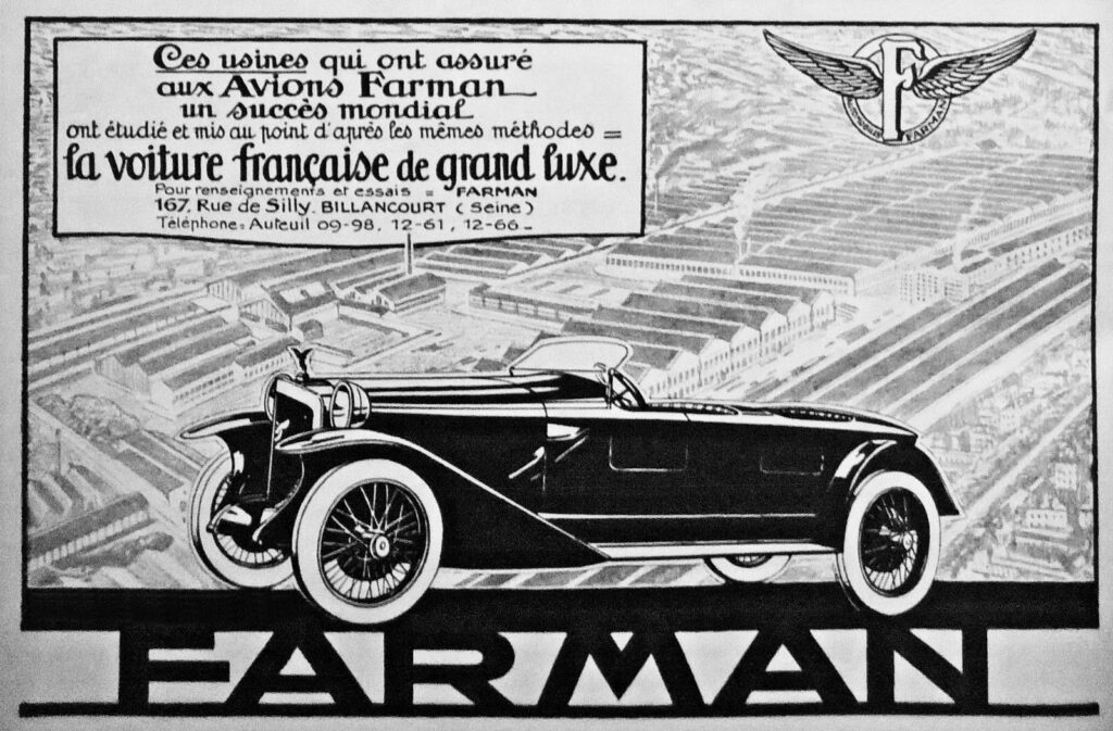 1922 Farman ad.