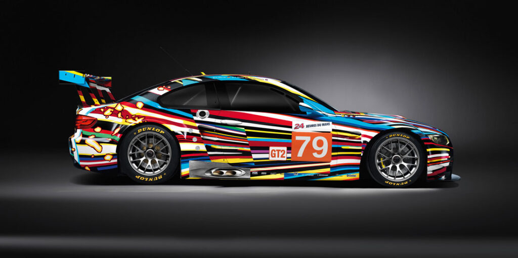 2010 BMW M3 GT2 Art Car Jeff Koons. (source: BMW)