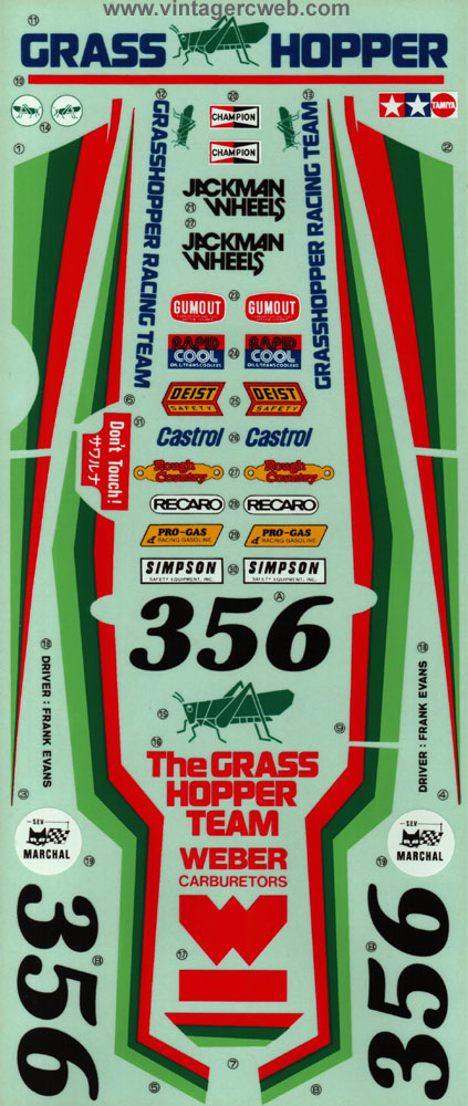 Tamiya Grasshopper Team decal.