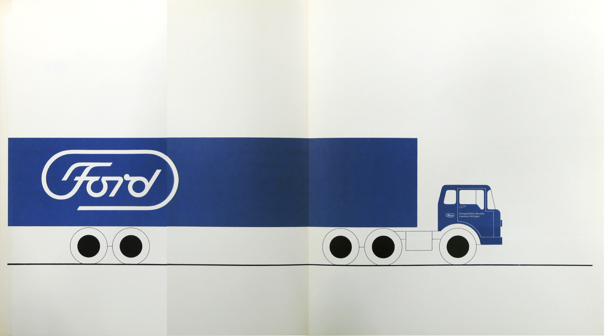 Proposal to Ford Motor Company for a new House Mark by Paul Rand. (source: Paul Rand)