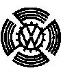 KDF pinwheel/swastika VW logo (1937-1939).