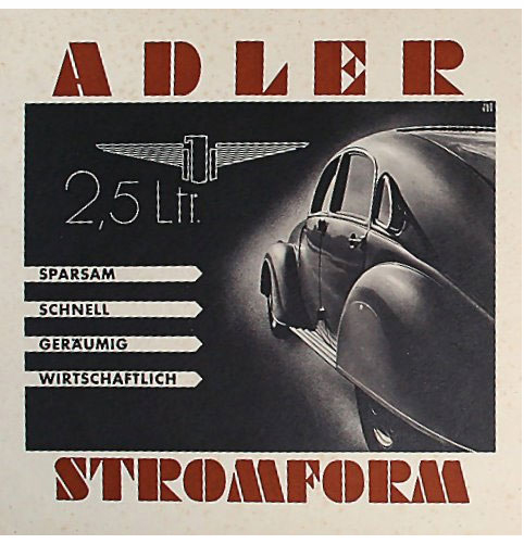 Adler Stromform 2.5 Litre brochure.