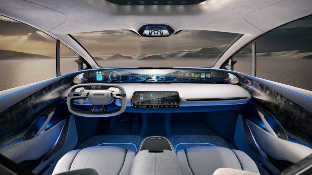 2022 Aehra SUV interior concept.