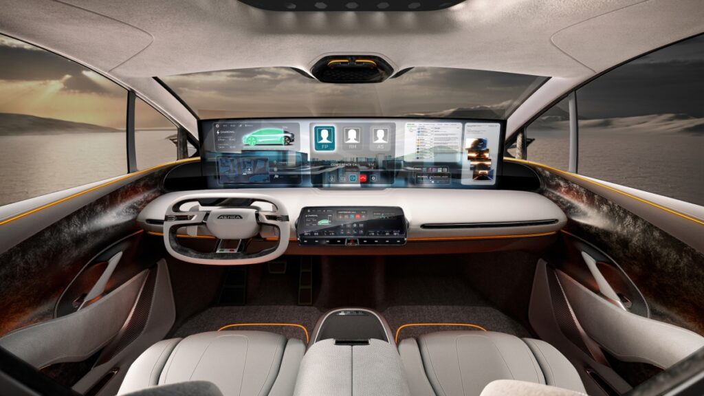 2022 Aehra SUV interior concept.