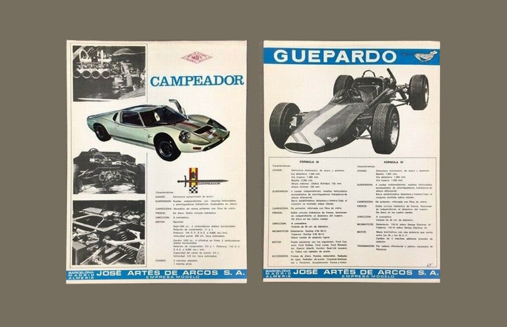 1968 Artes Campeador catalog.