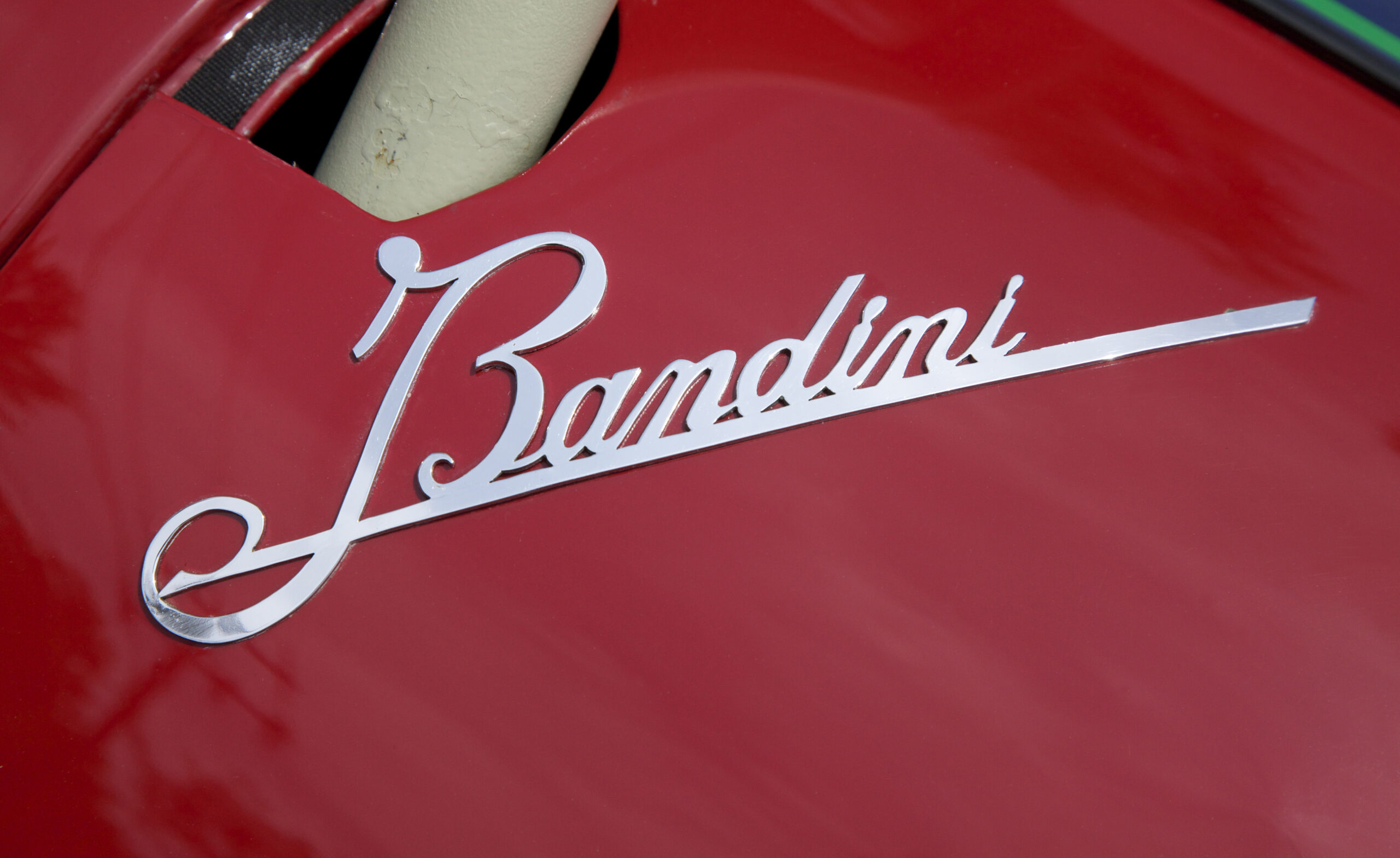 Bandini script emblem. (©Photo by Segura)