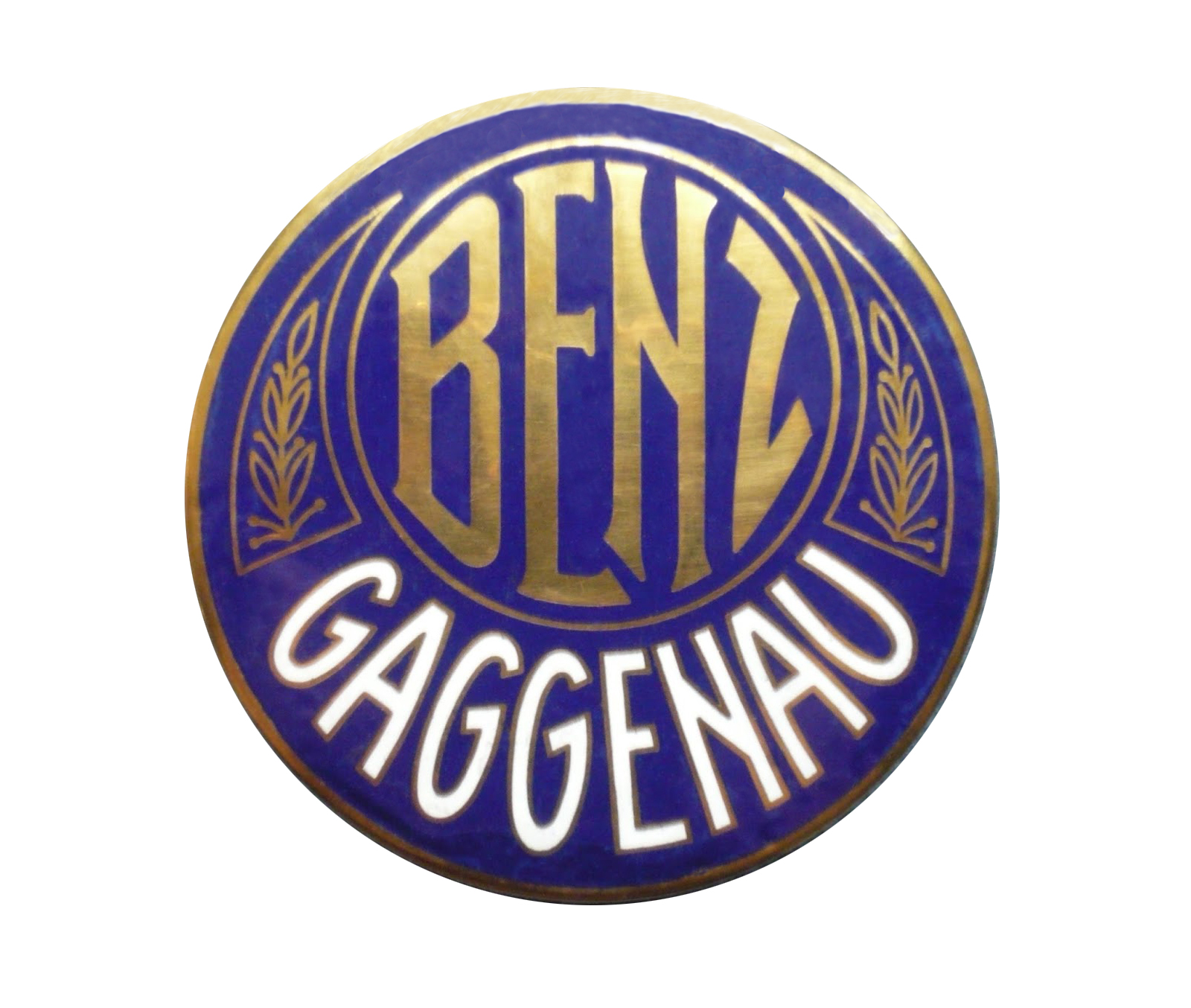 Benz-Gaggenau emblem. (source: Radiator Emblem Collection)