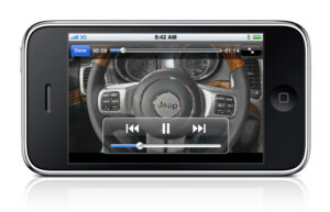 Chrysler Vehicle Jeep Grand Cherokee information App. (source: Chrysler)