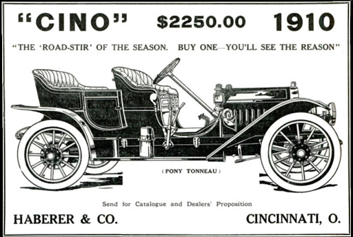 1910 Haberer & Co. Cino "Road-Stir" ad.