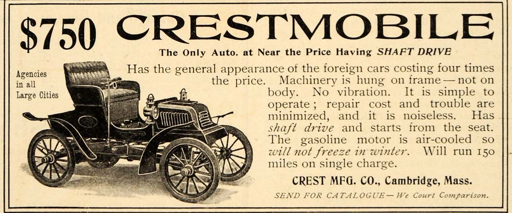 1903 Crest Crestmobile ad.