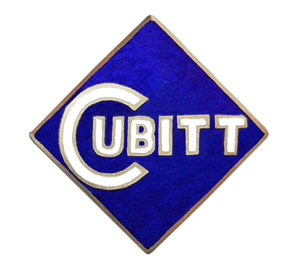 Cubitt emblem. (source: Radiator Emblem Collection)