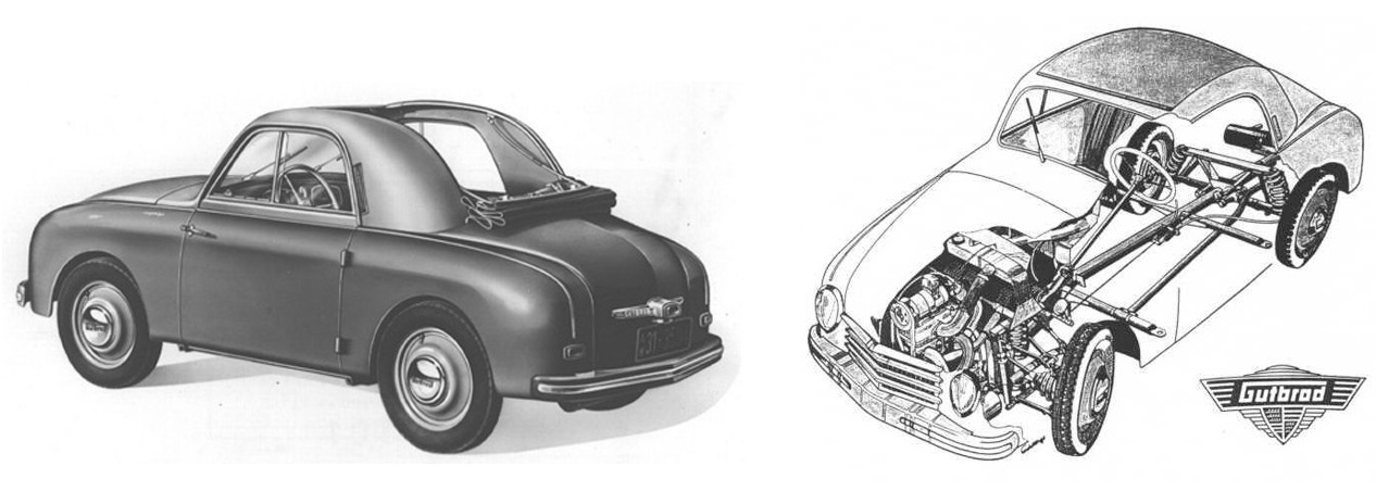 1952 Gutbrod Superior 600 E (left) and 1951 Gutbrod Superior 600 (right)