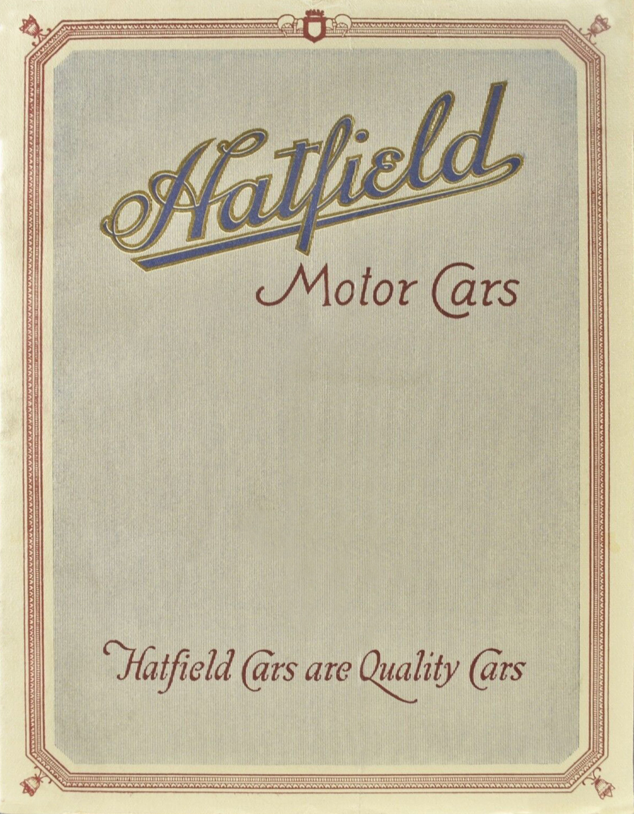 1921 Hatfield catalog.