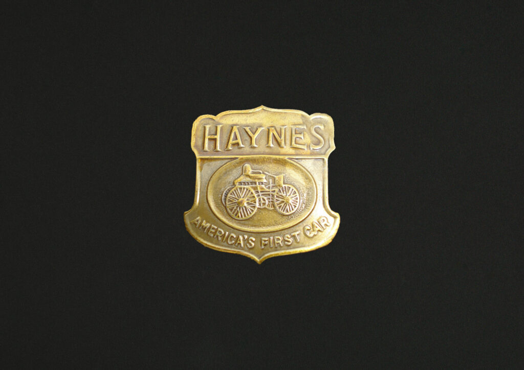 Haynes "America's First Car" emblem.