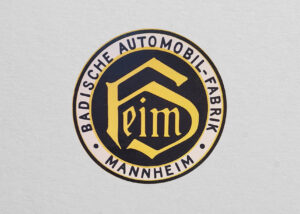 Heim - Badische Automobile Fabrik, Manheim logo. (source: Radiator Emblem Collection)