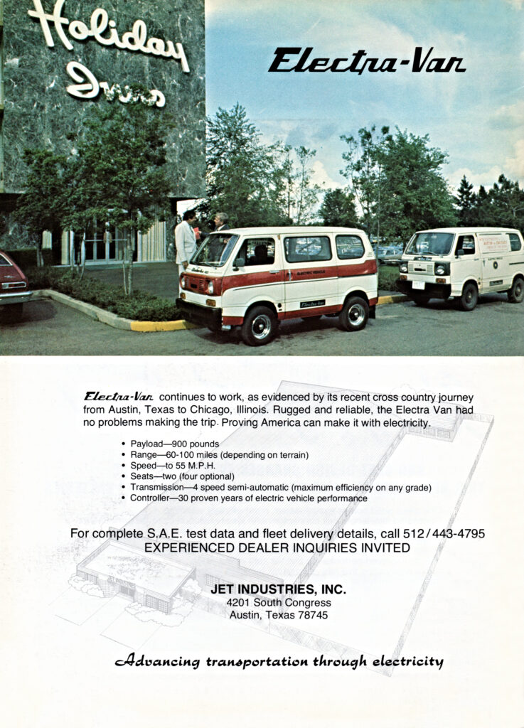 1978 Jet Industries "Electra-Van" ad. (source: AutoHistorian)