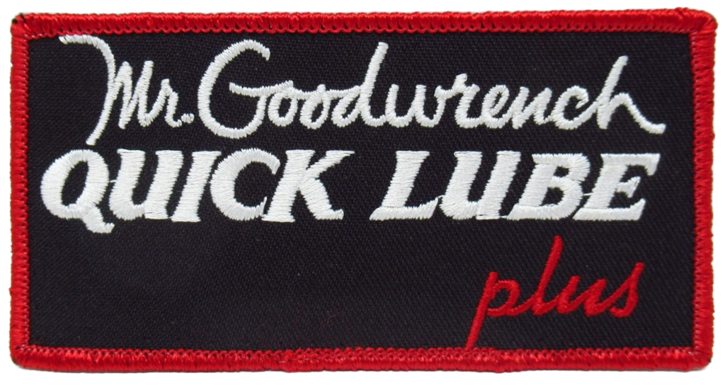 Mr. Goodwrench "Quick Lube Plus" patch.