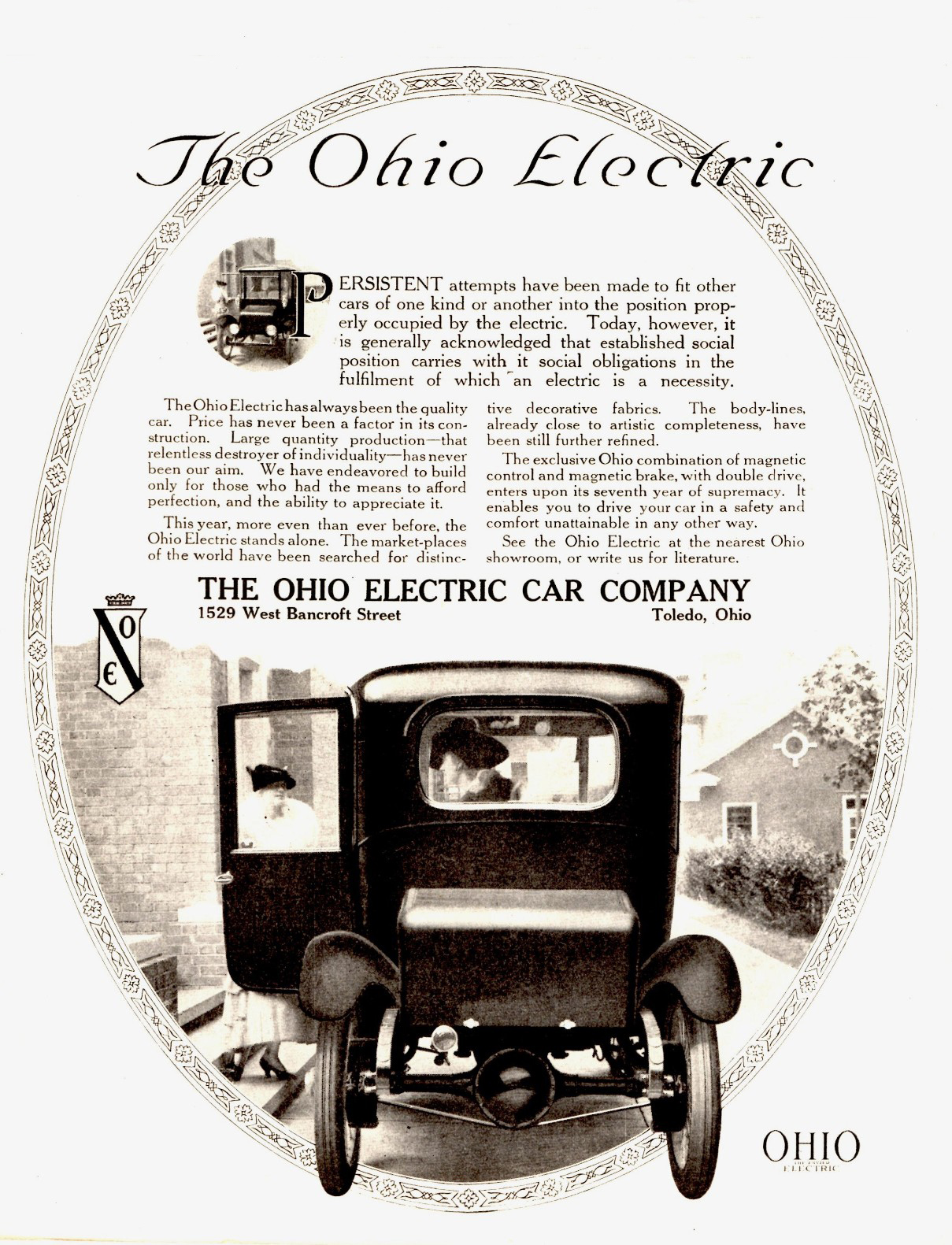 1917 Ohio Electric ad. (source: AutoHistorian )