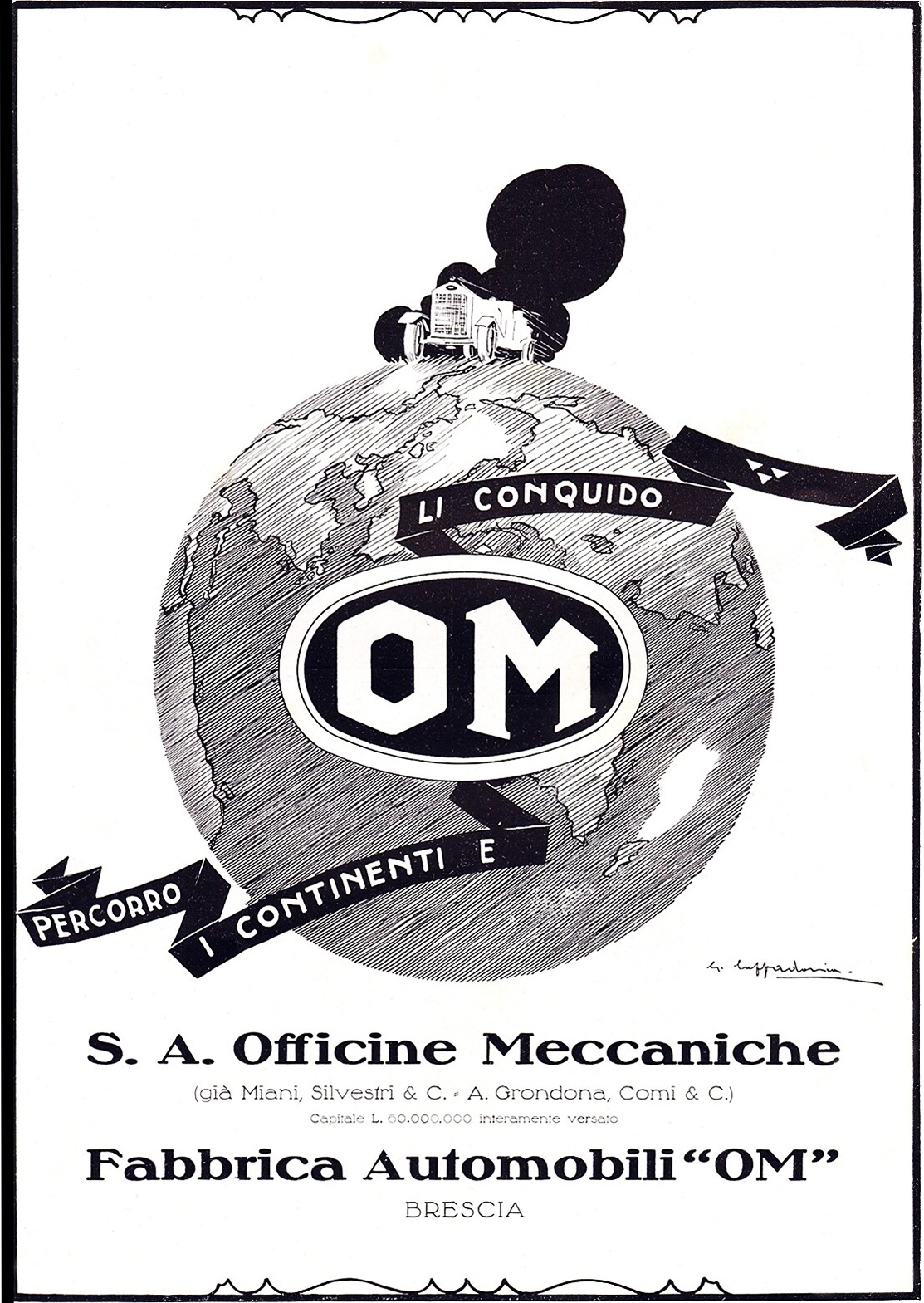 1925 OM ad.