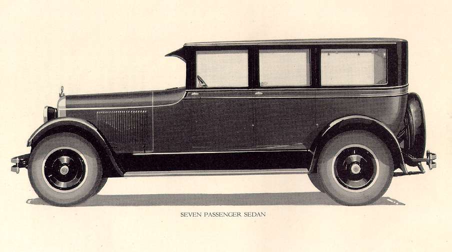 1925 Paige Seven passenger sedan. (source: Bill Roberts)