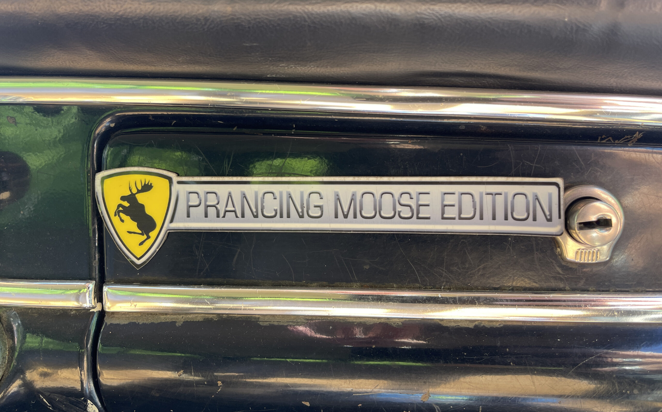 Prancing Moose Edition emblem. ©Dave Barton (image source: Segura)