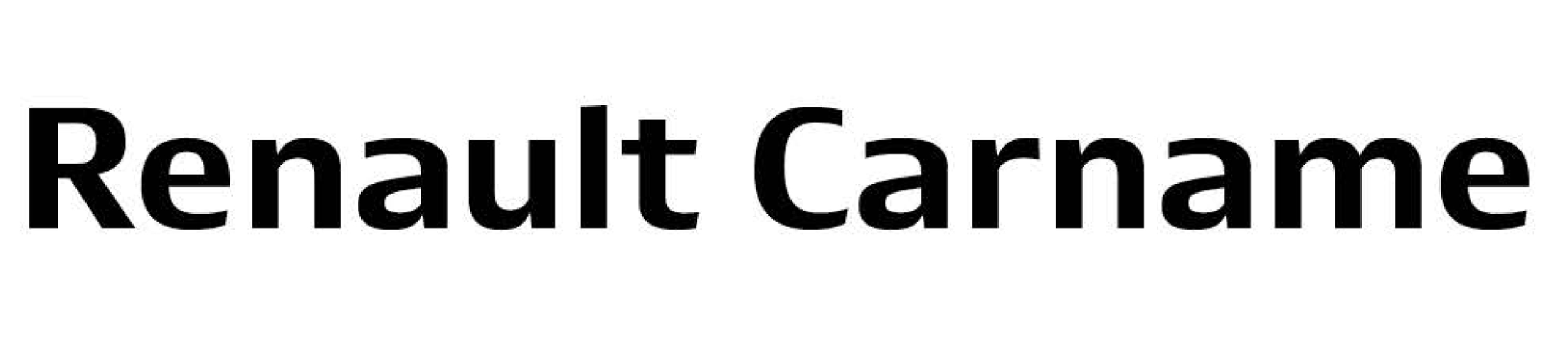 Renault "Carname" typeface. (source: Production Type)