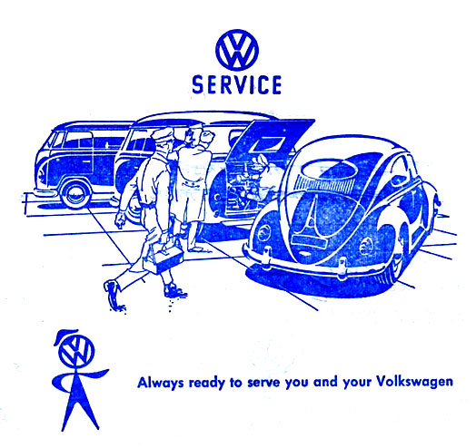 Volkswagen's "Bubblehead" service icon.