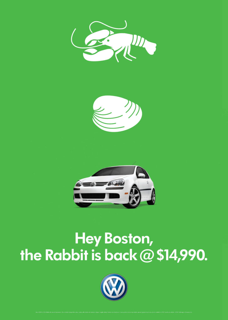 2006 Volkswagen "The Rabbit is Back" Boston ad.