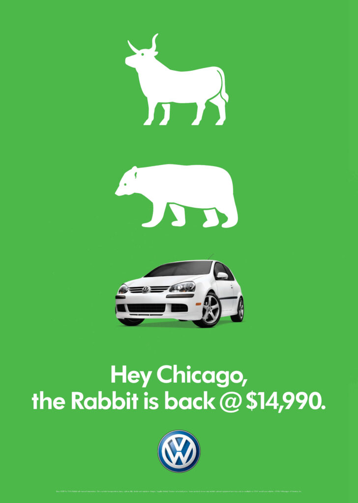 2006 Volkswagen "The Rabbit is Back" Chicago ad.