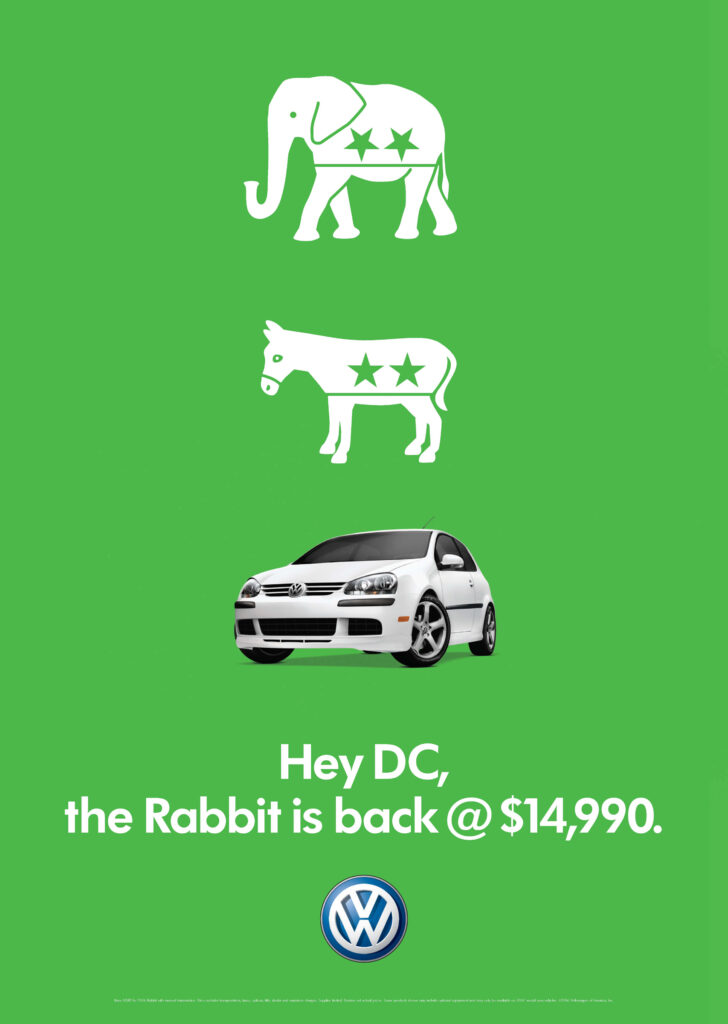 2006 Volkswagen "The Rabbit is Back" DC ad.