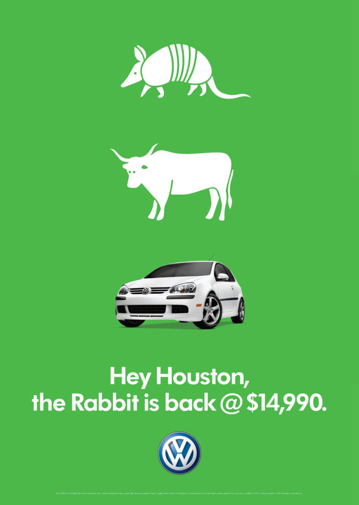 2006 Volkswagen "The Rabbit is Back" Houston ad.