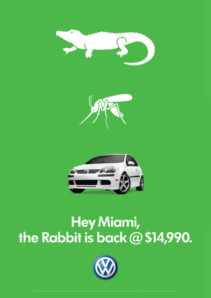 2006 Volkswagen "The Rabbit is Back" Miami ad.