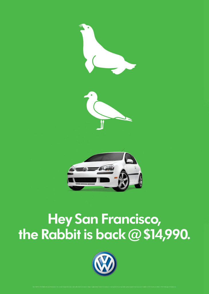 2006 Volkswagen "The Rabbit is Back" San Francisco ad.