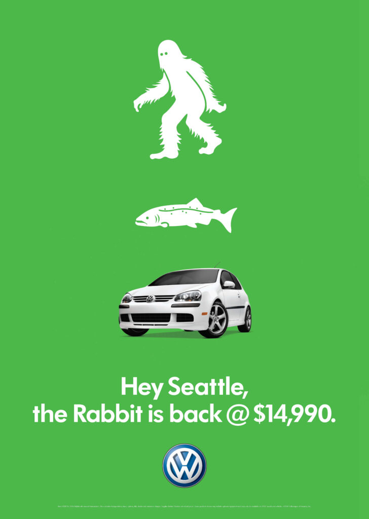 2006 Volkswagen "The Rabbit is Back" Seattle ad.