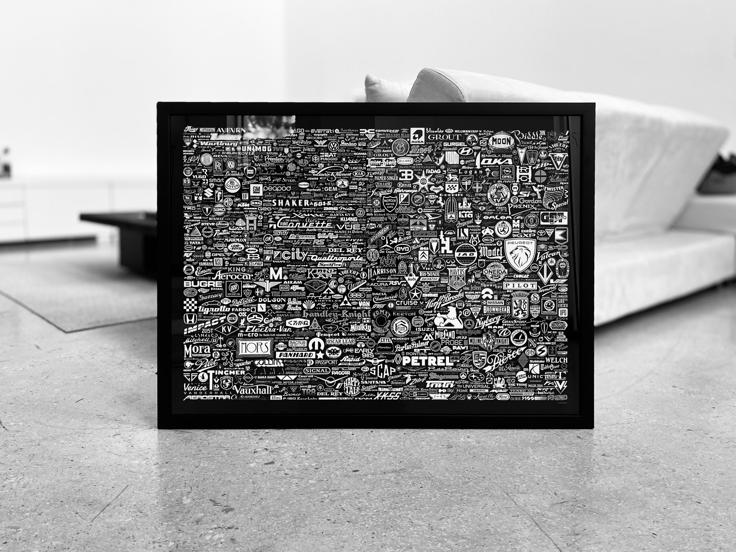 Framed 18×24 Cartype “CoolType” poster designed by Carlos Segura. (©Photo by Segura)