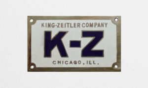 King-Zeitler white "K-Z" emblem. (source: Radiator Emblem Collection)