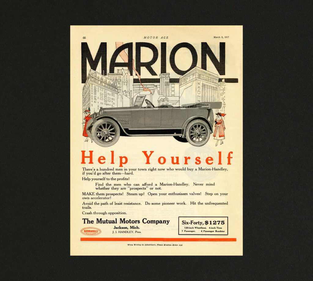 1917 Marion ad.